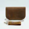 Pocket Sized Biker Wallet, Crazy Horse Leather