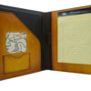 Leather Notepad Portfolio Aztec/Mayan Style