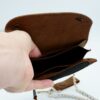 Pocket Sized Biker Wallet, Crazy Horse Leather