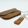 Pocket Sized Biker Wallet, Crazy Horse Leather