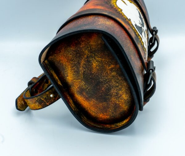Motorcycle Fork Bag skull punisher